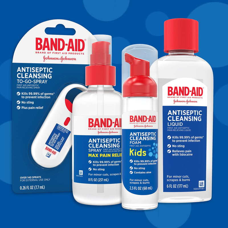 Band-Aid Brand First Aid Antiseptic Cleansing Foam for Kids, 2.3 fl. Oz 2.3 Fl Oz (Pack of 1)