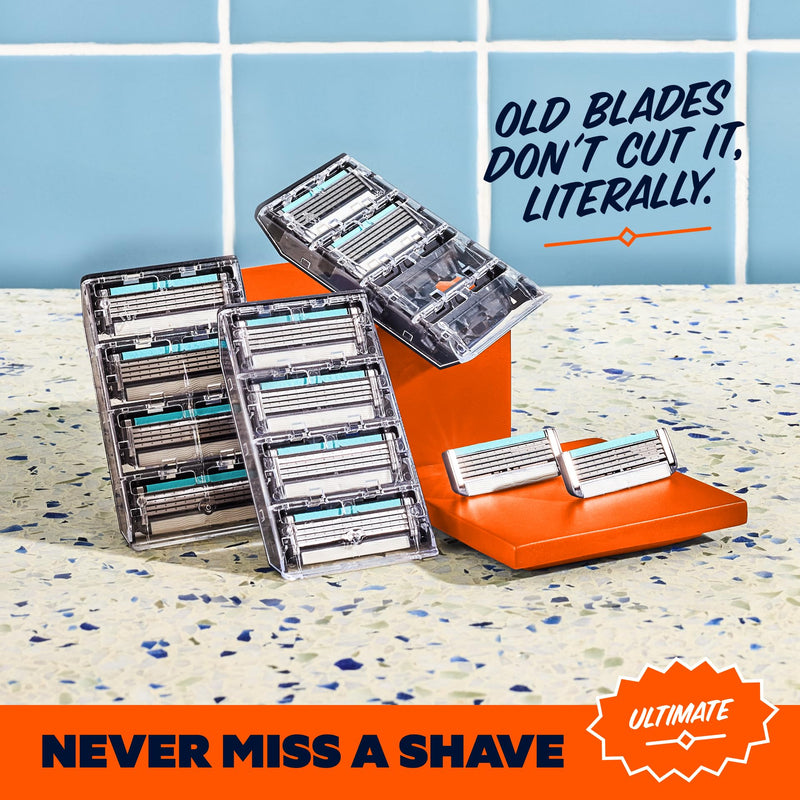 [Australia] - Dollar Shave Club Ultimate Set | 4 Swift Rinse Refill Cartridges, 1 Handle, 1 Prep Scrub 3 oz, 1 Shave Cream 6 oz, 1 Post Shave Dew 3.4 oz 5 Count (Pack of 1) Silver 