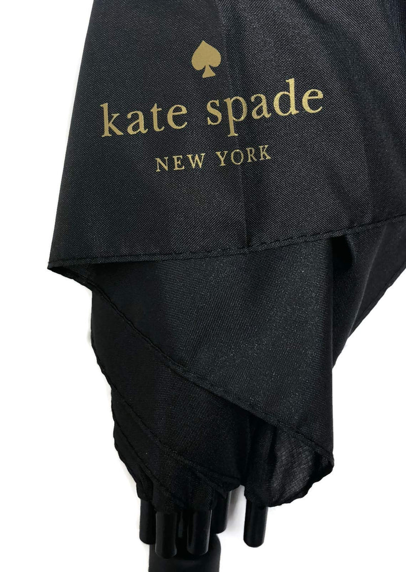 kate spade new york Large Lightweight Travel Umbrella, Black Cat