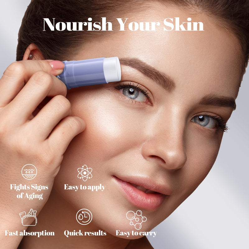 [Australia] - Retinol Eye Stick, Under Eye Balm for Dark Circles and Puffiness, Anti Aging Caffeine Cream Reduces Fine Lines, Wrinkles Moisturizer Stick (0.24oz/7g) 