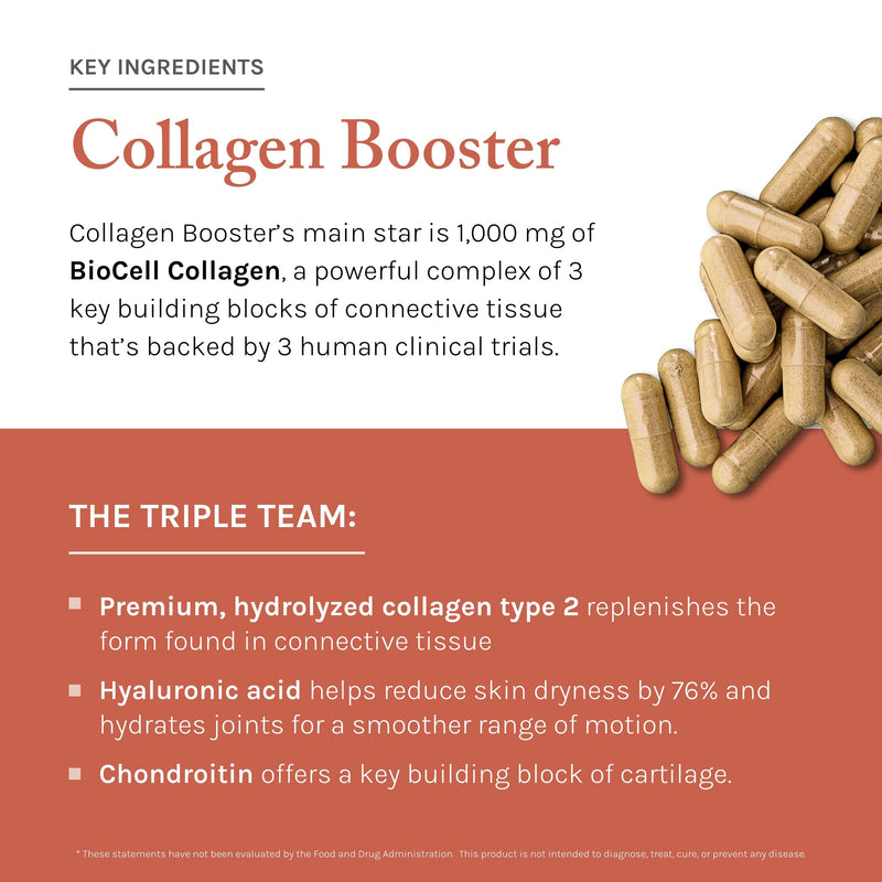 Reserveage Beauty Collagen Booster - Supplement for Skincare & Joint Health - Supports Healthy Collagen Production for Women - 60 Capsules (30 Servings) 60 Count (Pack of 1)