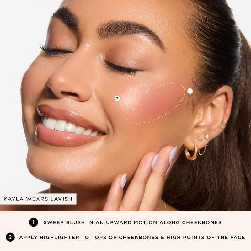 [Australia] - Tarte Amazonian Clay 12-hour Blush – Mineral Pigment Sheer Blush With Vitamin E & Olive Oil for Lightweight Longwear & Buildable Coverage, Vegan & Cruelty Free Pink 