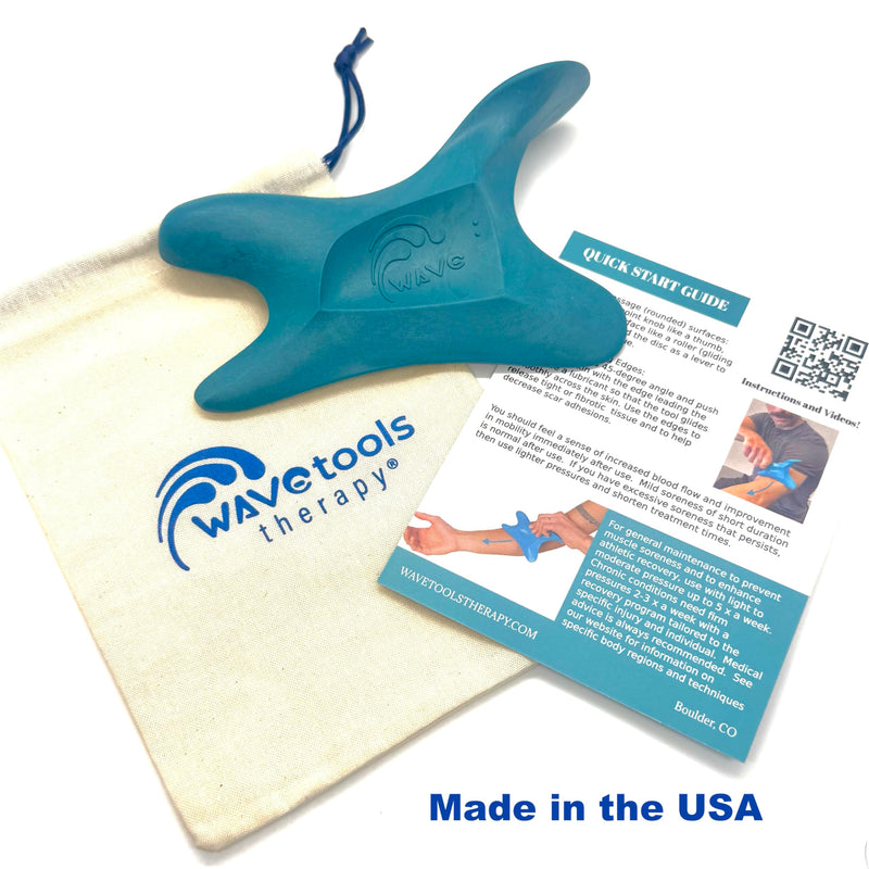 [Australia] - The Wave Tool, The Ultimate Soft Tissue Release Tool. Patented, Ergonomic Scraping and Massage Tool for Trigger Points, fascial Release, Muscle Aches, Pain, tendonitis, Scar Tissue, Athletic Recovery 