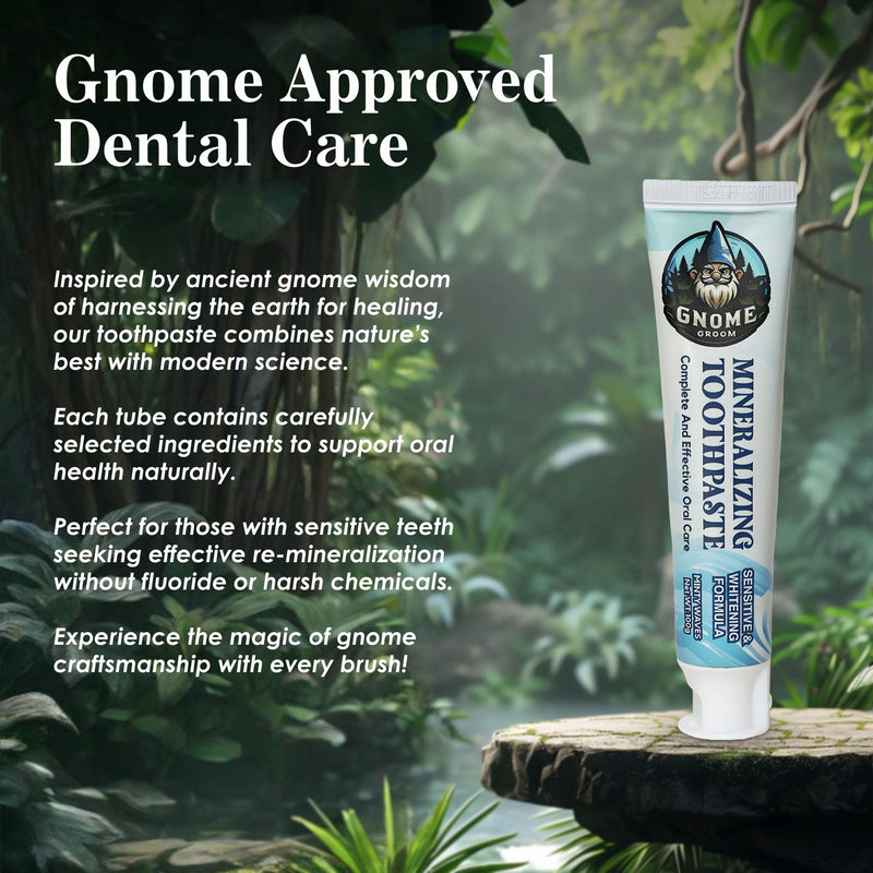 Mineralizing Toothpaste, Sensitive & Whitening Formula, SLS-Free, Fluoride-Free, 10% Hydroxyapatite, Sea Salt, Xylitol, All Ages (1) 1
