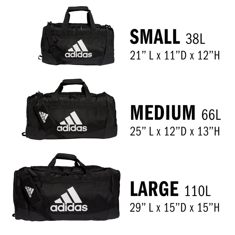 adidas Unisex Defender 4.0 Gym Duffel Bag for Men and Women Jersey Onix Grey/Black