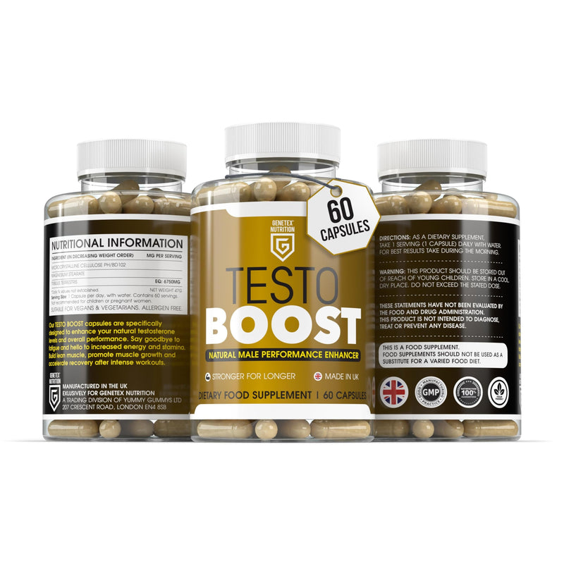 Extra Strong Pills for Men | Herbal Sex Pills to Boost Stamina, Libido & Energy | Natural Male Enhancing Supplement for Men's Performance & Prolonged Results | Food & Herbal Supplement | Made in UK 60