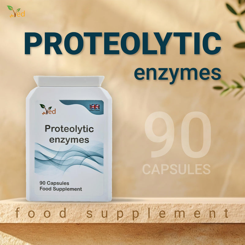 [Australia] - Ved Systemic Proteolytic Enzymes Complex, Mixed Enzyme Formula with Ginger 5 mg & Ionic Trade Minerals 15 mg 90 Capsule(3 Months Supply) 