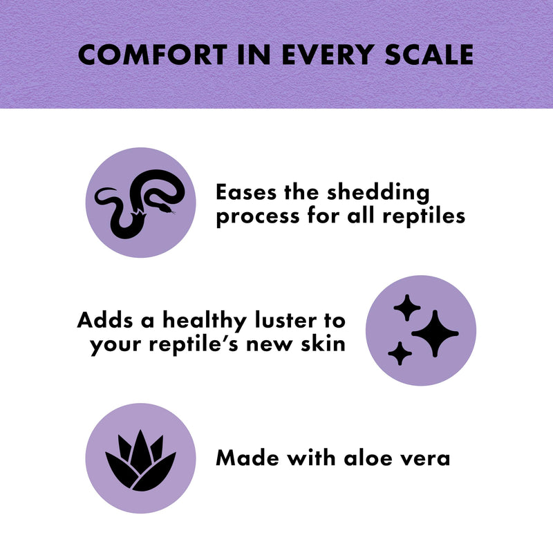 Zilla Shed-Ease Reptile Bath, Shedding Support and Penetrating Bath for All Lizards and Snakes 8 Fl Oz (Pack of 1) - PawsPlanet Australia
