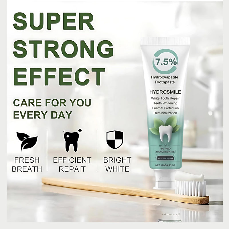 [Australia] - Hydroxyapatite Toothpaste – Nano Hydroxyapatite, Fluoride Free for Adults, Non Fluoride Formula for Enamel Repair & Sensitive Teeth, Mint Flavor, Pack of 2 (120g Each) 