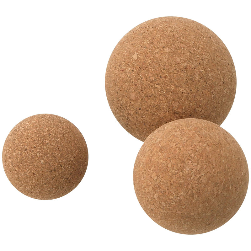 [Australia] - 5 PCS Cork Massage Ball, Cork Therapy Ball Wooden, Cork Ball for Muscle Massage, Myofascial Release 