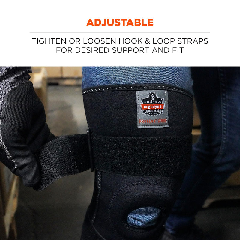[Australia] - Ergodyne ProFlex 620 Knee Sleeve, Black, Medium With Stays 