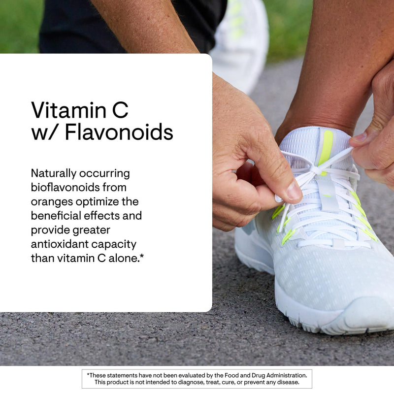 THORNE Vitamin C 500 mg, Citrus Bioflavonoids from Oranges, 90 Capsules