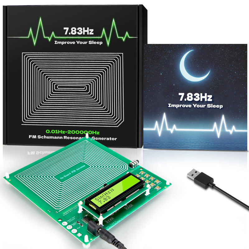 [Australia] - Frequency Generator for Healing, Schumann Resonance Generator 7.83Hz, Sound Frequency Machine for Stress Relief, Relaxation, Meditation, and Yoga (0.01Hz-200KHz) 