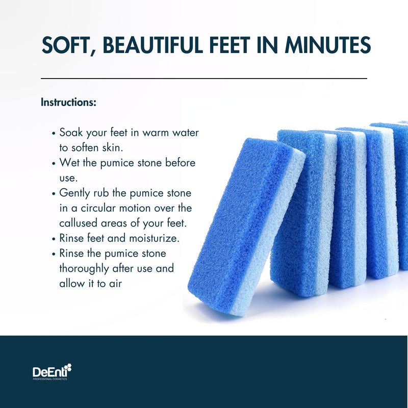 [Australia] - DeEnti Pumice Stones, Pack of 6 Professional Grade Pumice Stone for Feet, Salon Quality Foot Callus Remover, Double Sided Foot Scraper, Home Manicure and Pedicure Tools 6 Pack Pumice Stones 