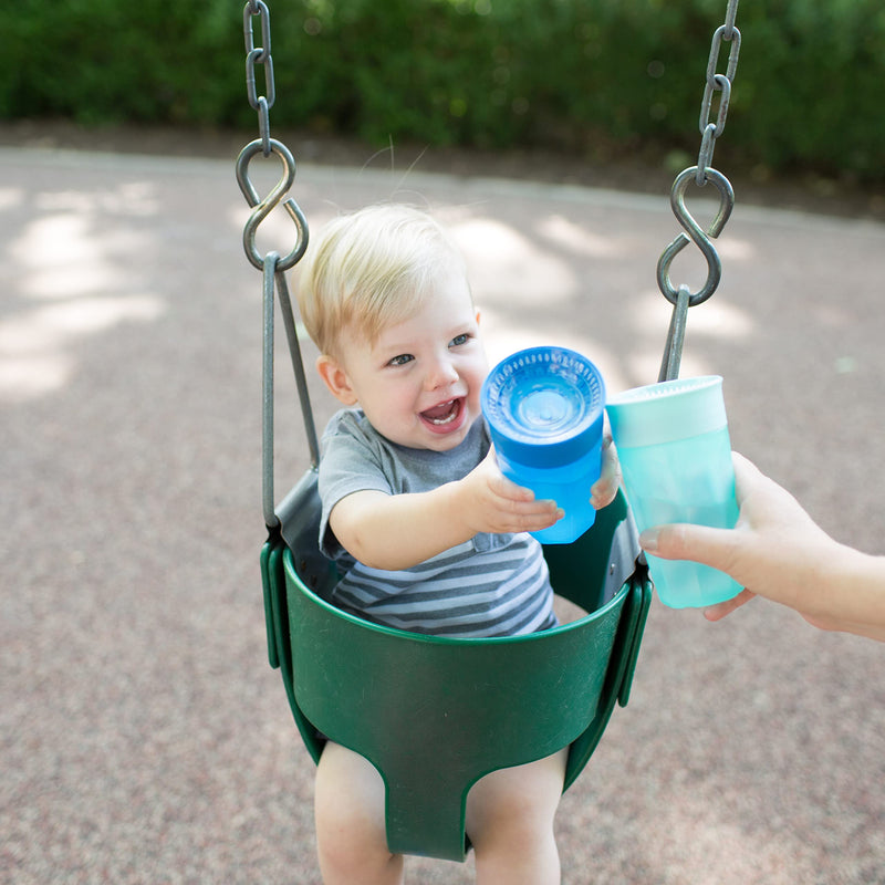 [Australia] - Dr. Brown's Milestones Cheers 360 Training Cup for Toddlers & Babies, Leak-Free Sippy Cup, Blue/Aqua, 10oz/300mL, 9m+, 2 Pack (Colors May Vary) 10 oz, Blue & Aqua 