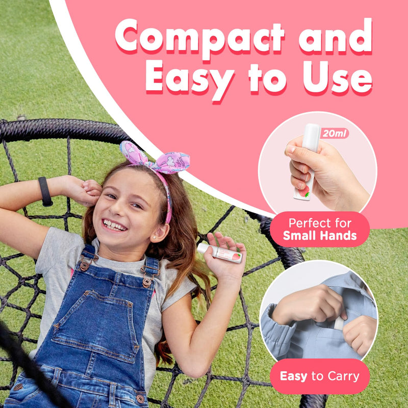 Mouth Spray for Kids Toddler Toothpaste Helper Fluoride Free Baby Toothpaste Cavity Protection Oral Care with Natural P113+ Antibacterial Peptide for Newborns to Age 12(Grape) Grape