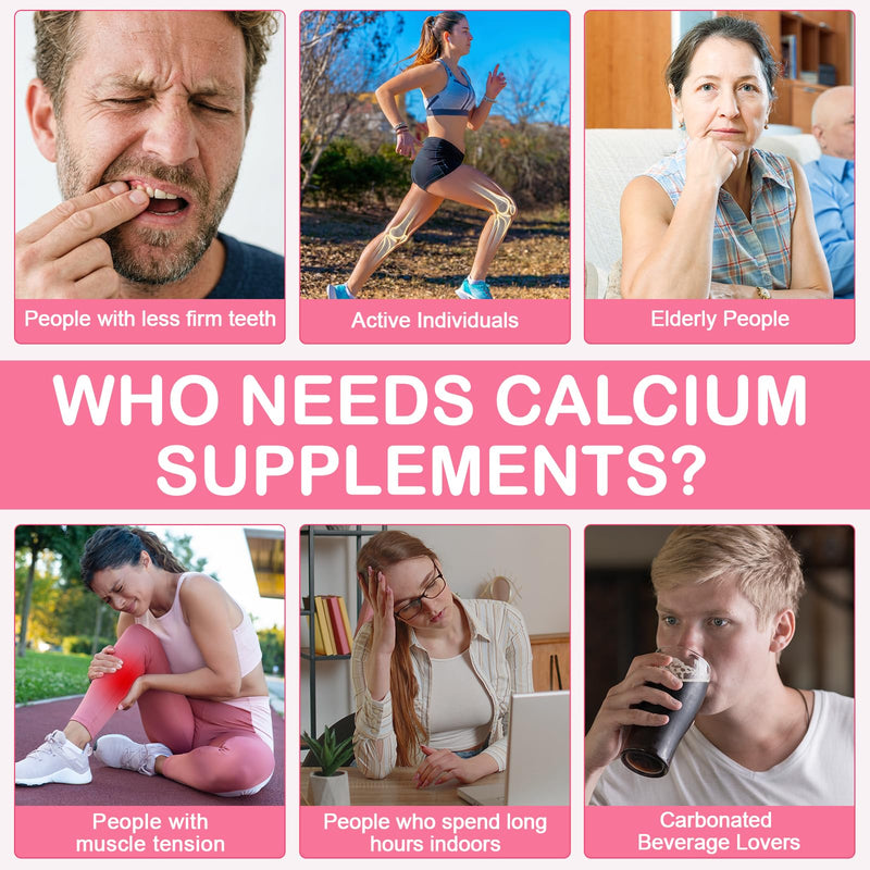 Calcium Complex Softgels 1200mg with Vitamin D3 & K2, Calcium Supplement with Vitamins B1 B2 B12, Collagen & Plant Blend, Daily Bone and Teeth Support, Easy to Swallow Softgels, 120 Soft Capsules