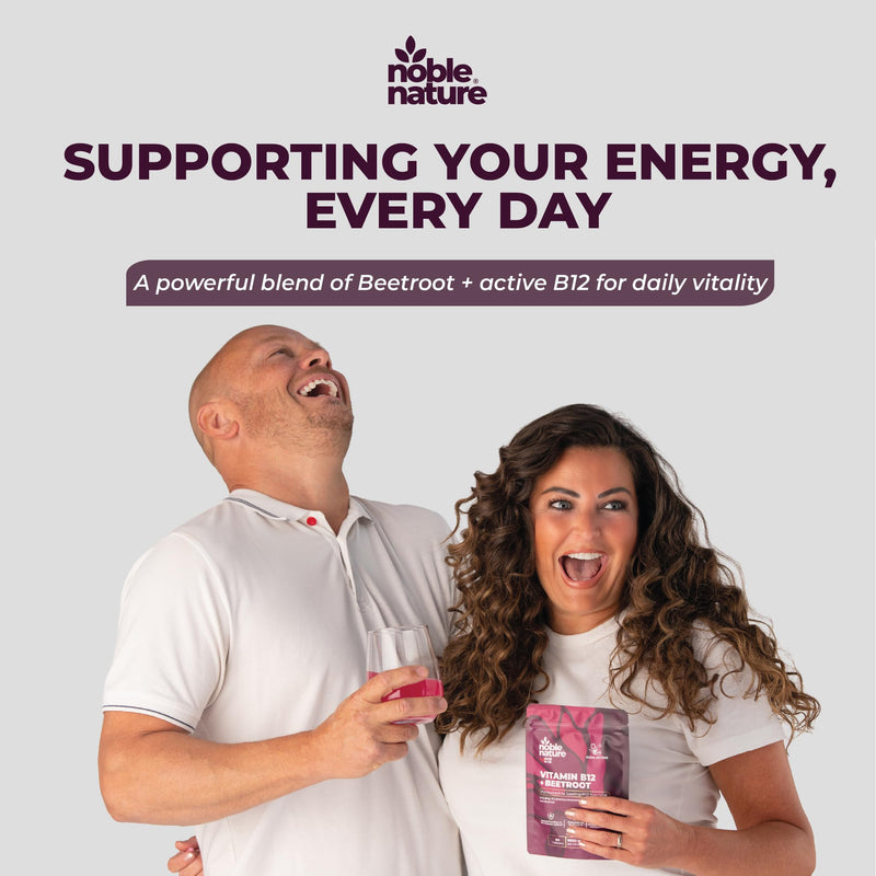 Beetroot & Vitamin B12 Complex – 9000mg Beetroot + 1000mcg Dual B12 (Methylcobalamin & Adenosylcobalamin) – Energy & Immune Support – 90 Capsules – UK Made (90) 1