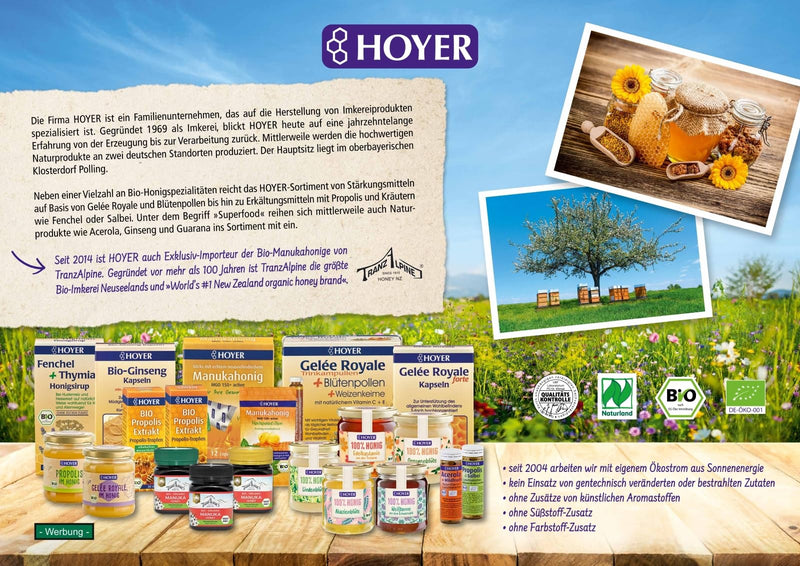 [Australia] - Hoyer Propolis & Sage Lozenges Organic - Soothing for Coughs & Hoarseness - With Propolis Extract & Sage Extract - 60 pieces (1 x 30 g) 60 pieces (pack of 1) 