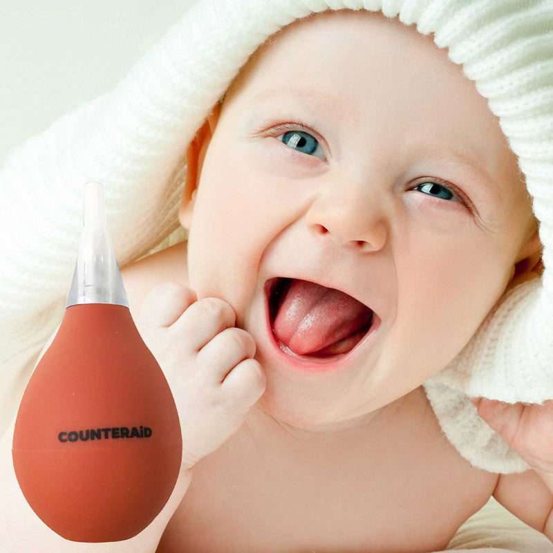 [Australia] - Washable and Reusable, Nasal Aspirator, Ear Wax Syringe, Ulcer Syringe, Bulb Syringe for Babies and Infants, with Tip Which Can Be Taken Apart for Easy Cleaning, 4 Pack - by CounterAid 