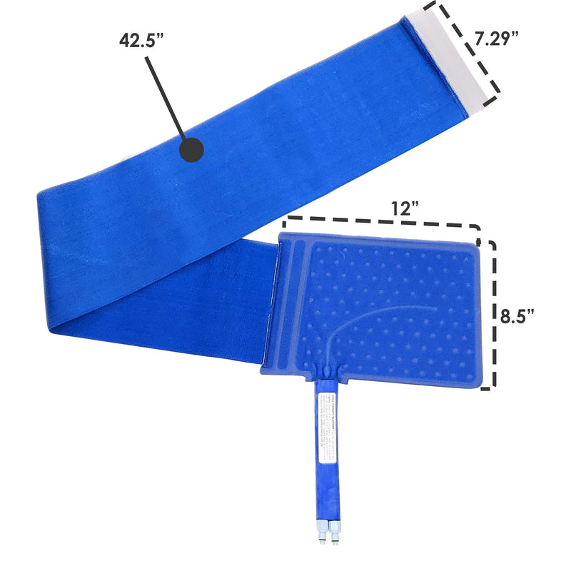 [Australia] - Polar Active Ice® Back therapy pad 12” x 8.5” with attached belt. Use only with The Polar Active Ice #AIS therapy system. Back Pad 