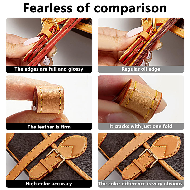 Vachetta Leather Shoulder Strap Adjustable Crossbody Replacement for Speedy Handbags(Width:0.6in-Beeswax) Adjustable-Width:0.6in-Beeswax