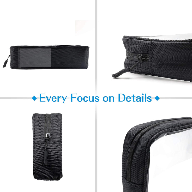 ProCase Travel Toiletry Bag Pouch Bundle with 2 Pack Travel Toiletry Bag Makeup Pouch