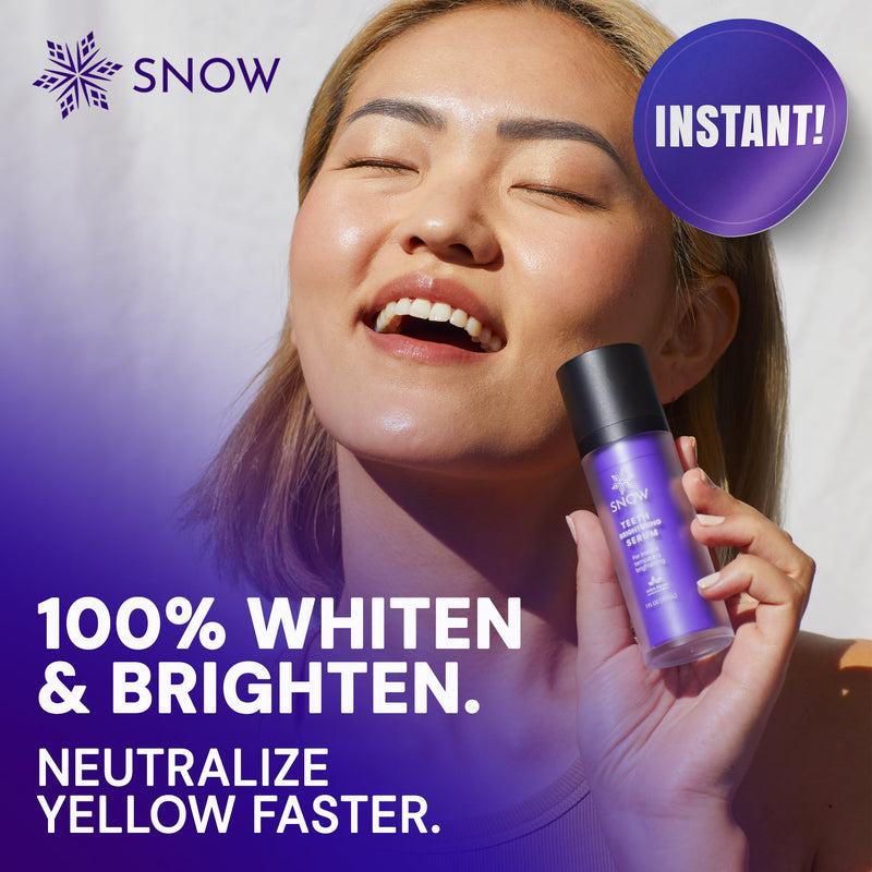 [Australia] - SNOW Teeth Brightening Purple Serum | Gentle & Enamel Safe Instant Brightening for Brighter Smile | Dental Care, Hygiene, & Tooth Care | Bright Smile for Events & Daily Confidence | 2 Month Supply 