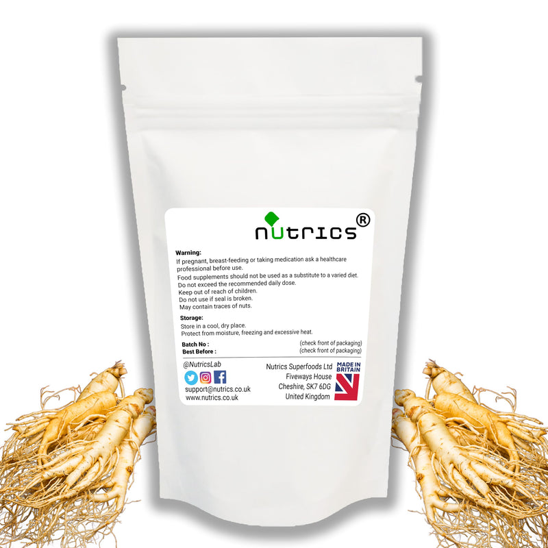 80% Ginsenosides 40,000mg (per Capsule) Korean Ginseng 50:1 PANAX Root Extract 100% Pure Vegan Capsules - No fillers Gelatinised Ginseng Supplement 90 Capsules (3 Month Supply)