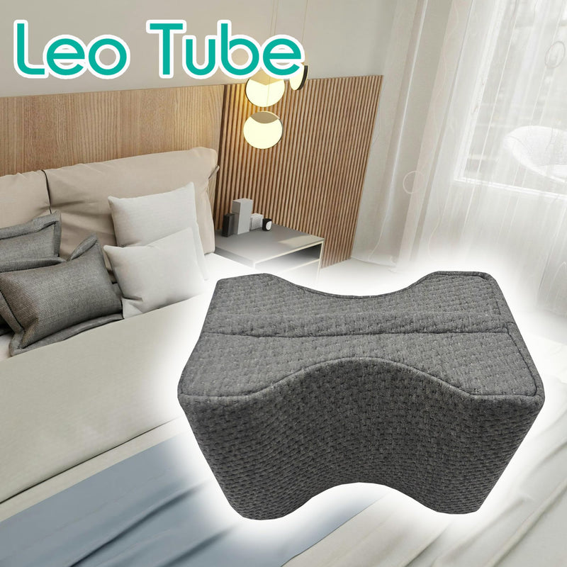 [Australia] - Replacement Pillowcase Pillow Cover with Fixed Elastic Strap for Knee Pillow-Cover ONLY (Grey) Grey 