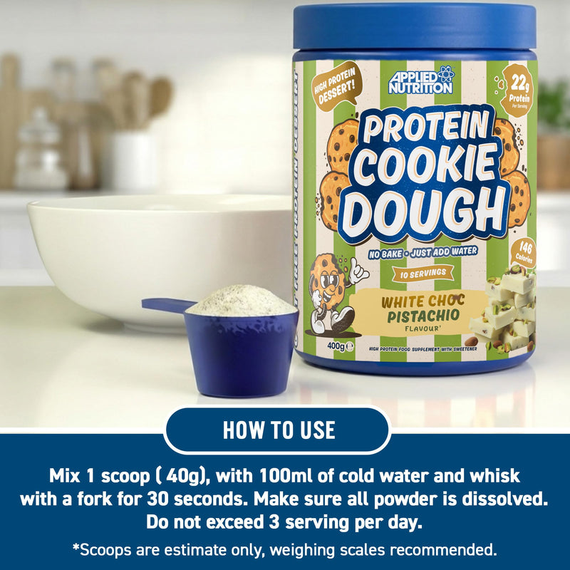 Applied Nutrition Protein Cookie Dough 400g – High Protein Snack, Over 22g of Protein Per Serving, Ready-to-Eat– Low Calorie, Healthy Treat (400g – 10 Servings) (Choco Hazelnut) Choco Hazelnut 10 Serving (Pack of 1)