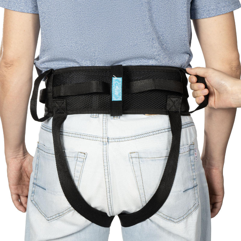 Gait Belts for Seniors - with Leg Loops， Occupational and Physical Therapy - Long Strap and Quick Release Buckle