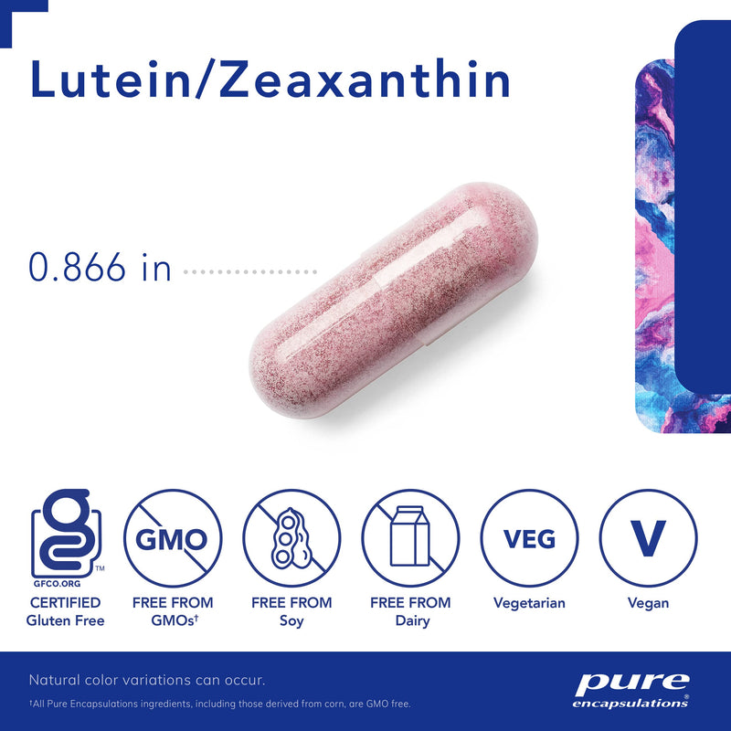 [Australia] - Pure Encapsulations Lutein & Zeaxanthin - Supports Overall Vision* - Maintains Macular Pigment & Eye Health* - Antioxidant Support* - Vegan-Friendly & Non-GMO - 120 Capsules 120 Count (Pack of 1) 