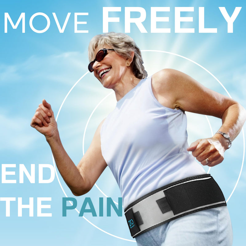 Sacroiliac Hip Belt for SI Joint Dysfunction – USA Patented SI Belt for Women & Men. Lower Back Brace & Hip Support for Pelvic, Nerve, Sciatica Pain Relief. Adjustable & Non-Slip (Regular) REGULAR (Hip Size 32-47 inch)