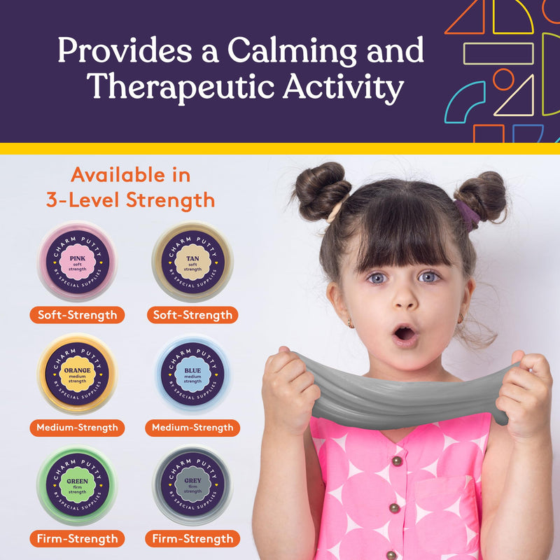[Australia] - Special Supplies Sensory Therapy Putty for Kids and Adults with Cute Charms, Resistive Hand Exercise Stress Relief Therapy Putty (Construction) Construction 