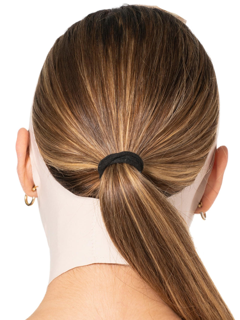 Sonryse MAC32VE Post Surgery Chin Lift After Lipo Compression Chin Support Garment Post Surgical Facial Beige L Large Open-ear Strap - Beige