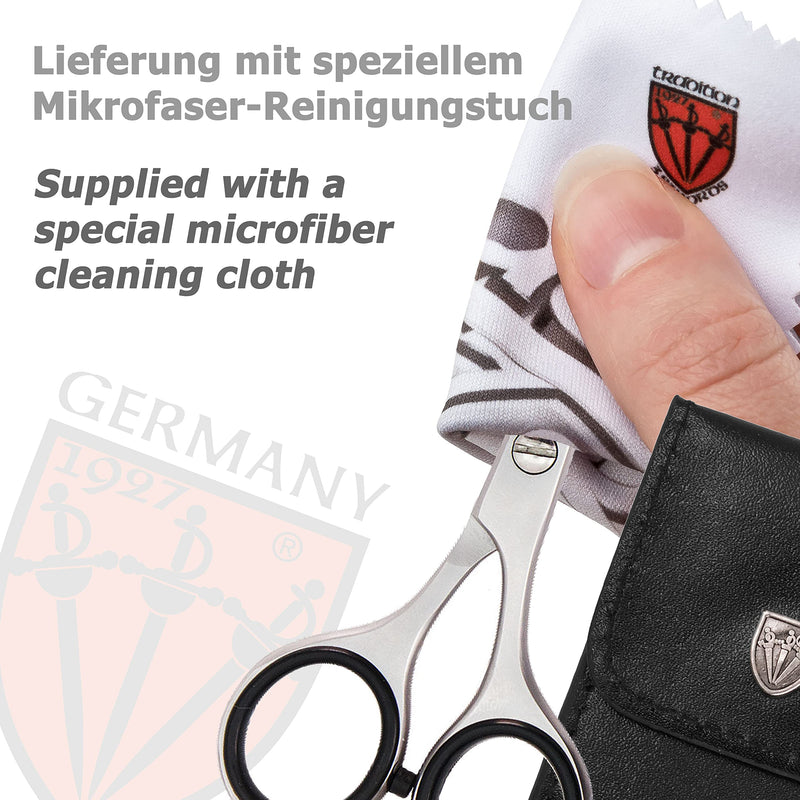 [Australia] - THREE SWORDS-Rustproof professional beard scissors hair scissors in a case 