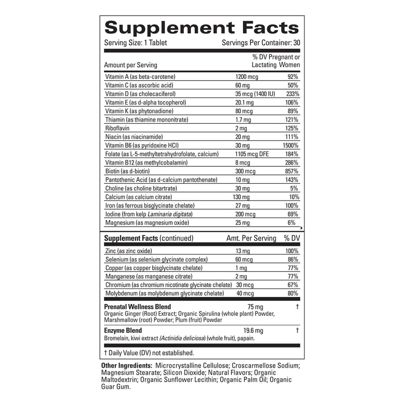 [Australia] - The Honest Company Love the Bump Prenatal Once Daily Supplement | NSF-Certified, Non-GMO | 30 Count Tablets 30 Count (Pack of 1) 