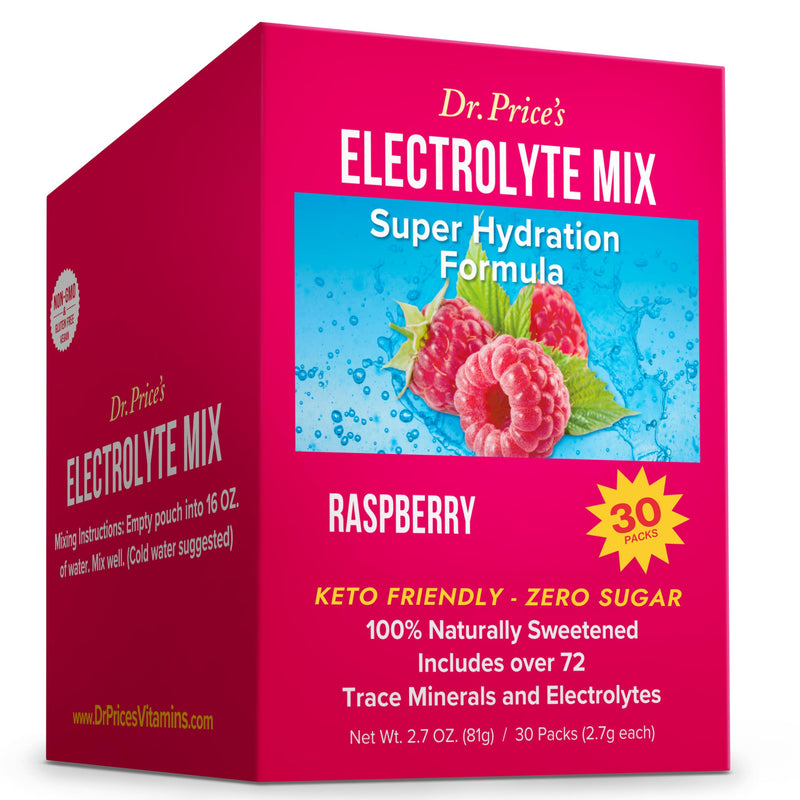 [Australia] - Electrolytes Powder Packets - Electrolytes No Sugar - Hydration Packets - Electrolyte Mix - Keto Electrolytes - (30 Packets) Fasting Electrolytes - Water Enhancer, No Tablets, Sports Drink - Raspberry 30 Servings (Pack of 1) 