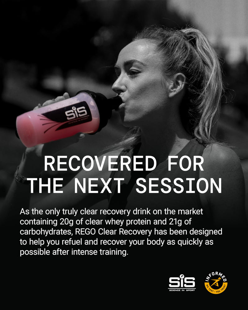 Science in Sport Rego Clear Recovery | Clear Whey Protein Shake | 20g Protein, 21g Carbs, Low in Sugar | Raspberry & Cranberry, 460g 10 Servings (Pack of 1)