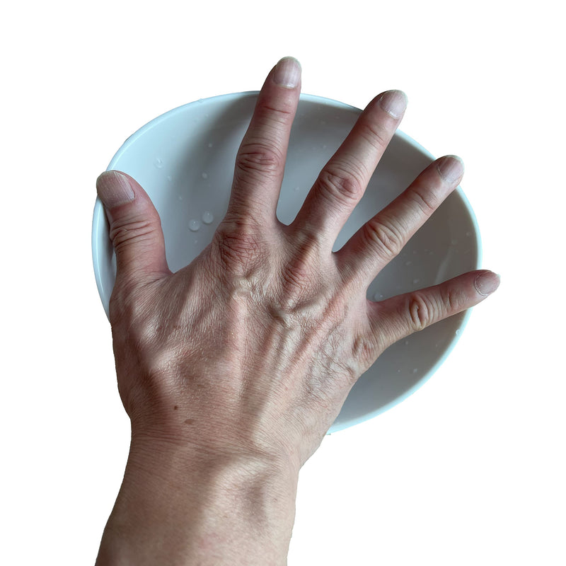 [Australia] - Adaptive Scoop Plate with Handle - Non-Skid Melamine Bowl for Disabled Adults, One-Handed Plates for Elderly with Tremor, Arthritis or Parkinson's, 6 Inch, Spill-Proof, by Senior ICare 