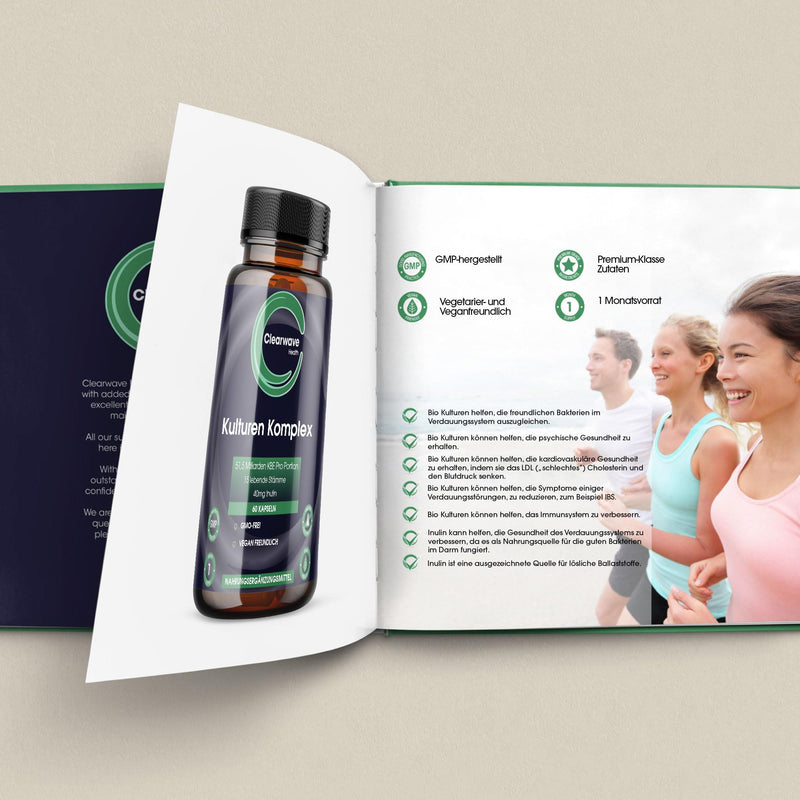 [Australia] - Complex probiotics and prebiotics from Bio Cultures - 51.5 billion CFU - 15 live bacterial cultures - 60 vegan probiotic complex capsules with Lactobacillus and Bifidobacterium 