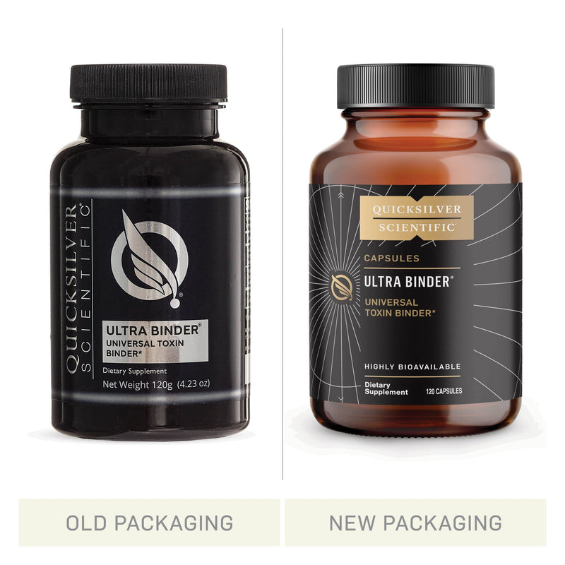 [Australia] - Quicksilver Scientific Ultra Binder Sensitive Formula - Gut Health Supplement with Activated Charcoal, Bentonite Clay - Cleansing Support Powder (120g) 