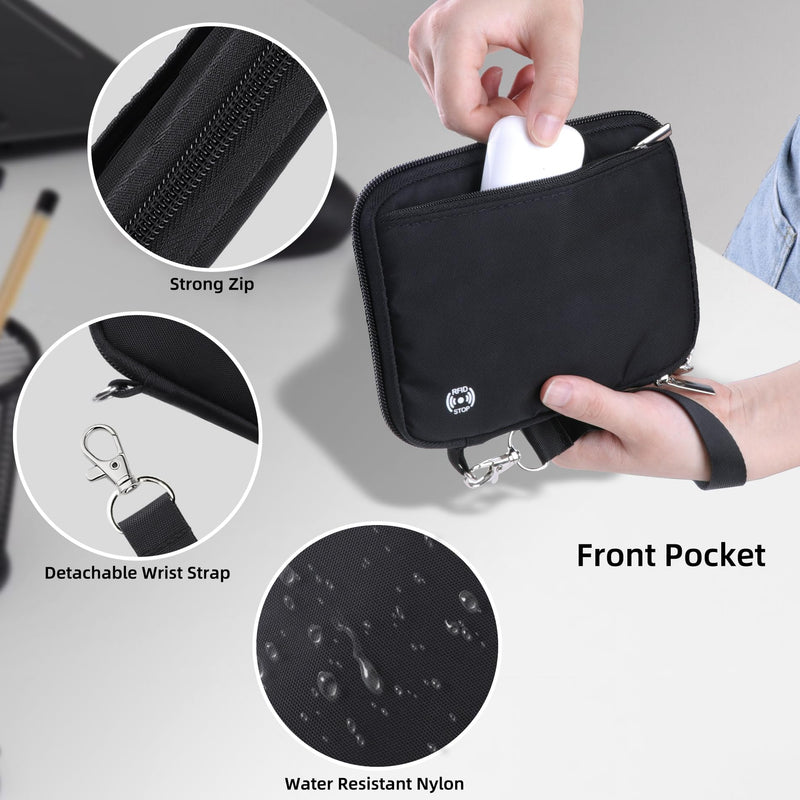 WALNEW Travel Accessories Bundle | Passport Holder for 4& Travel Bag | RFID Blocking Passport Book Wallet Cover Case | Travel Duffel Bag Weekender Overnight Carry On Bag for Women Men