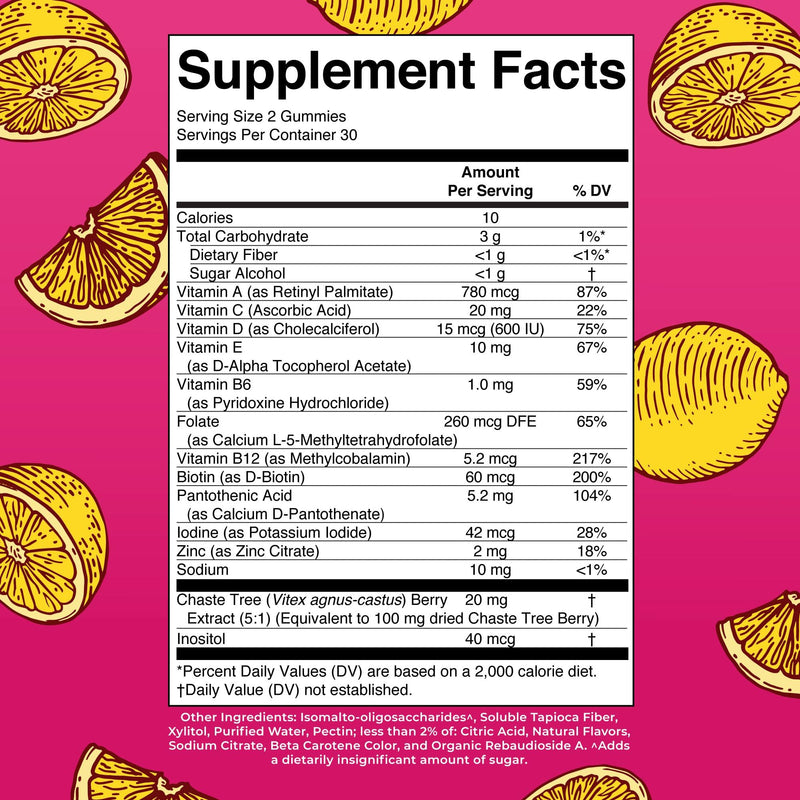 MaryRuth's Multivitamin for Women 40+ | Sugar Free | Vegan Womens Vitamins | Immune Support | Daily Women's Multivitamin + Chasteberry | Hair, Skin and Nail Gummy Vitamins for Women | 60 Count | Sugar Free, 60 Count, Immune Support