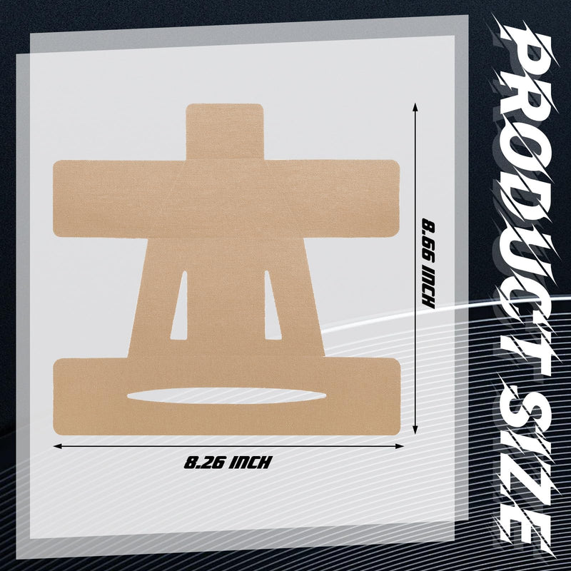 20 Count Kinesiology Tape for Shoulder Precut Shoulder Tape for Pain Relief, Waterproof & Elastic, Breathable Latex-Free Tape for Pain Support and Muscle Sports (Beige) Beige