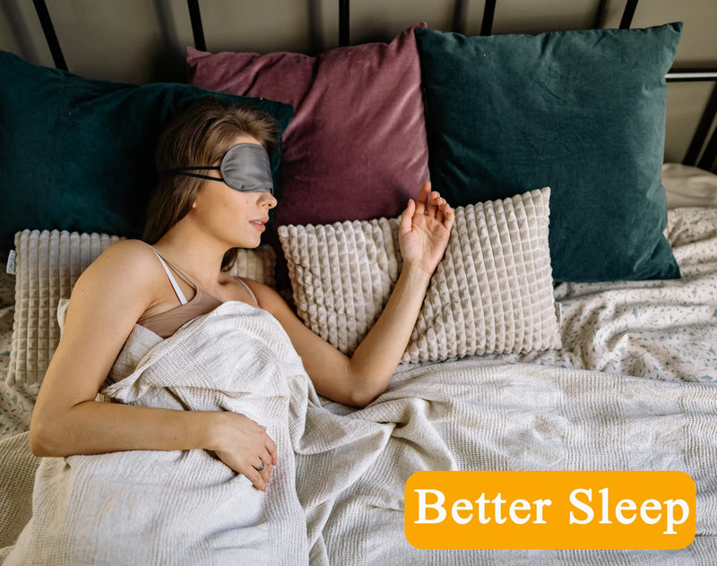 [Australia] - 6 Pack Blindfold Eye Mask Cover Sleep Mask for Party Games Travel Sleep Team Build Party Supply with Adjustable Strap for Women Men Kids, Black 1 Count (Pack of 6) 