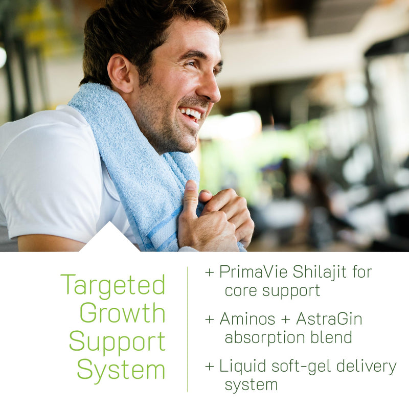 Irwin Naturals Optimum-Strength Testosterone UP PRO-Growth 60 ct | PrimaVie Shilajit Extract | Ashwagandha | Fish Oil