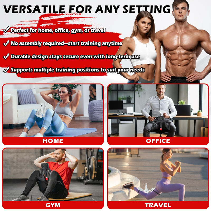 [Australia] - 3rd Gen Thigh-Master 0-100 lbs Adjustable Resistance Inner Thigh Exerciser Trainer Counter with Leg Straps Band Pelvic Floor Kegel Hip Exercise Workout Equipment Pilates Women Men Black 