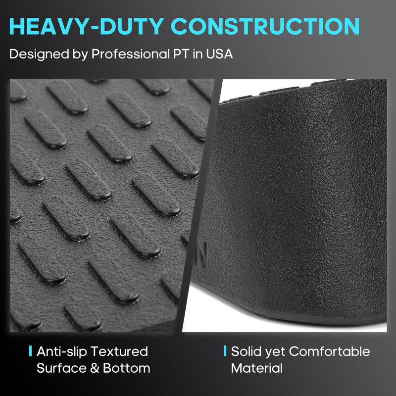 [Australia] - Squat Wedge Elevated Squats Block: Portable Knees Over Toes Ergonomic Equipment Calf Raise Exercise Platform for Full Range of Motion Improve Strength Stability and Mobility M-Size 